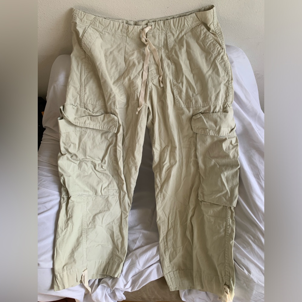 Greg Lauren Mixed Wide Leg Cargo Pants Men’s Size 38 (5) XXL 30.5” Inseam
